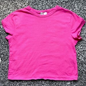 H&M pink mid rise top size M